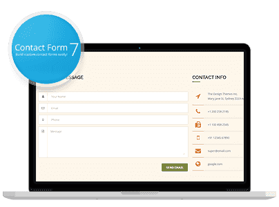 - contact form7 - Landing Page