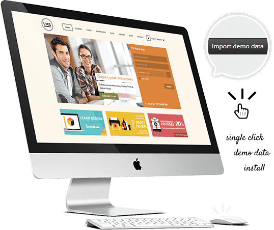 - demo data - Landing Page